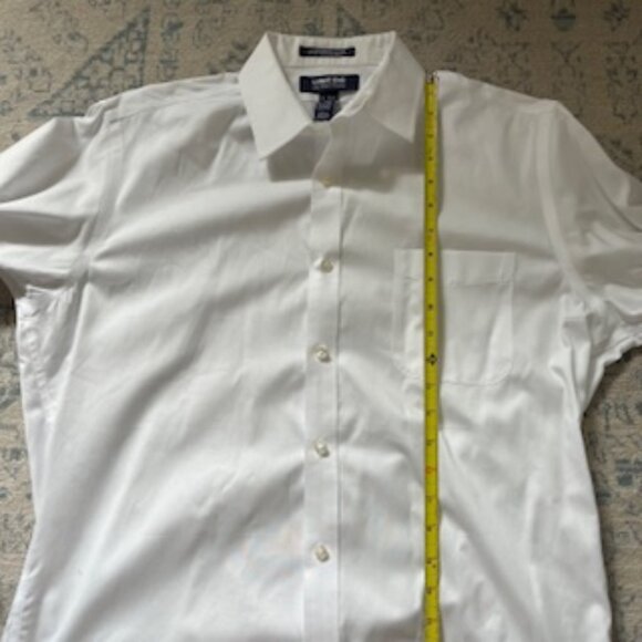 🧡3/15 NWOT Lands' End Outfitters No Iron Oxford Button Down Shirt Men's 16x33 - Picture 5 of 8